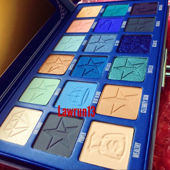 OMG! NEW JEFFREE STAR BLUE BLOOD PALETTE REVIEW, SWATCHES  Jeffree Star Blue Blood Palette
